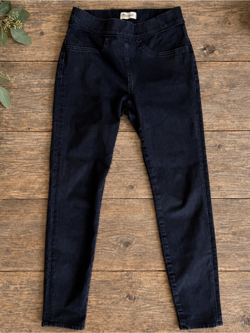 Madewell The Anywhere Jean Dark Wash Skinny Pull-On Size 27